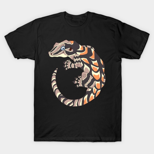 Orange Blotch Gargoyle Gecko T-Shirt by TwilightSaint